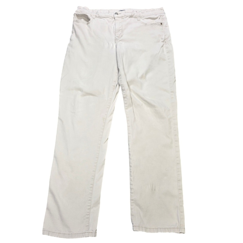 Bandolino Amy Straight Leg Pants Women's Size 10 Beige Khaki Stretch Casual